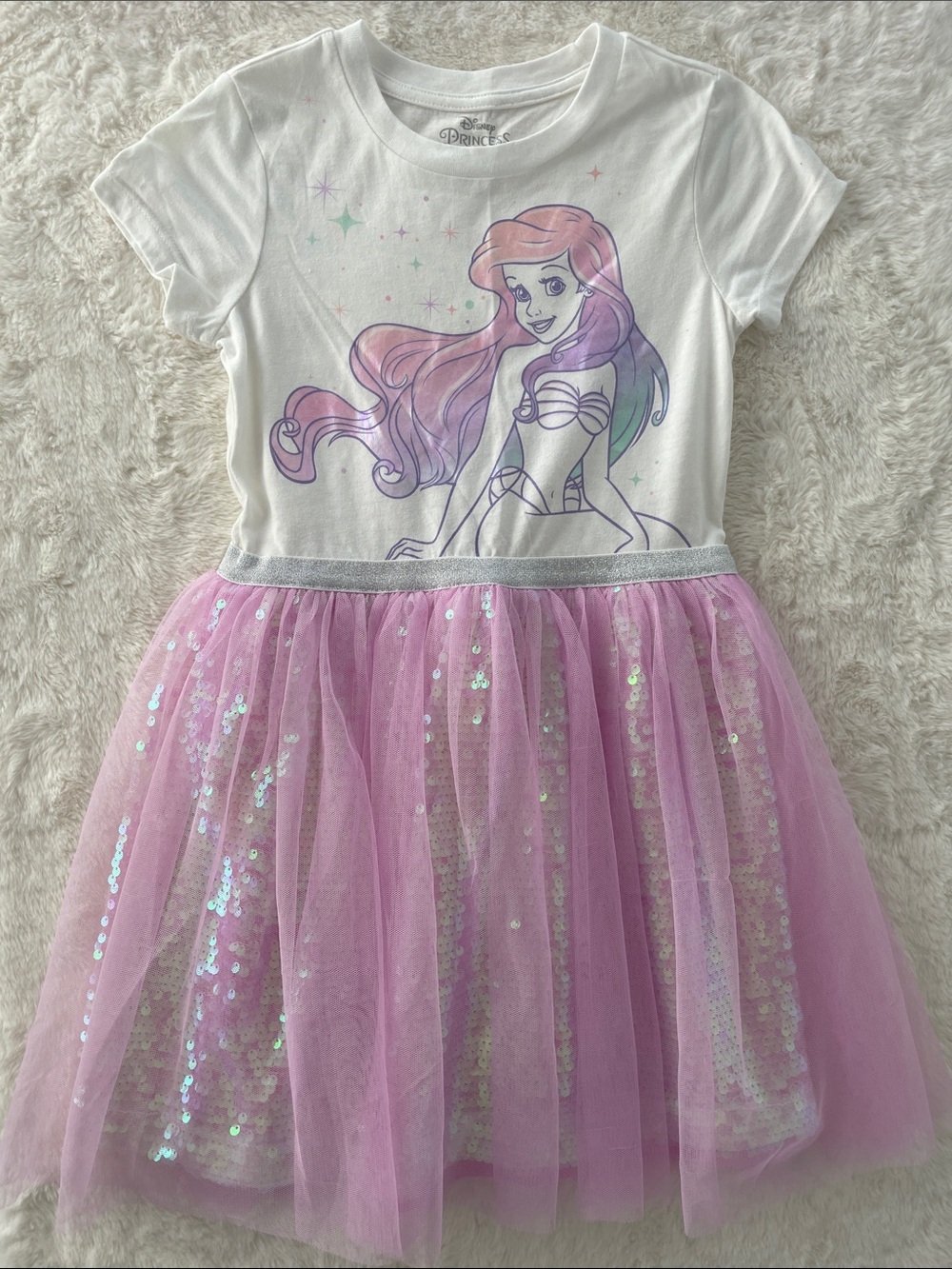 SALE! Disney Ariel Pink Tulle Dress for Kids Size M 7-8